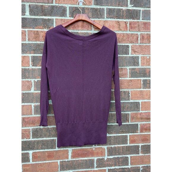 Ann Taylor LOFT Top womens small long sleeve boat neck sweater blouse wool blend - Picture 1 of 8
